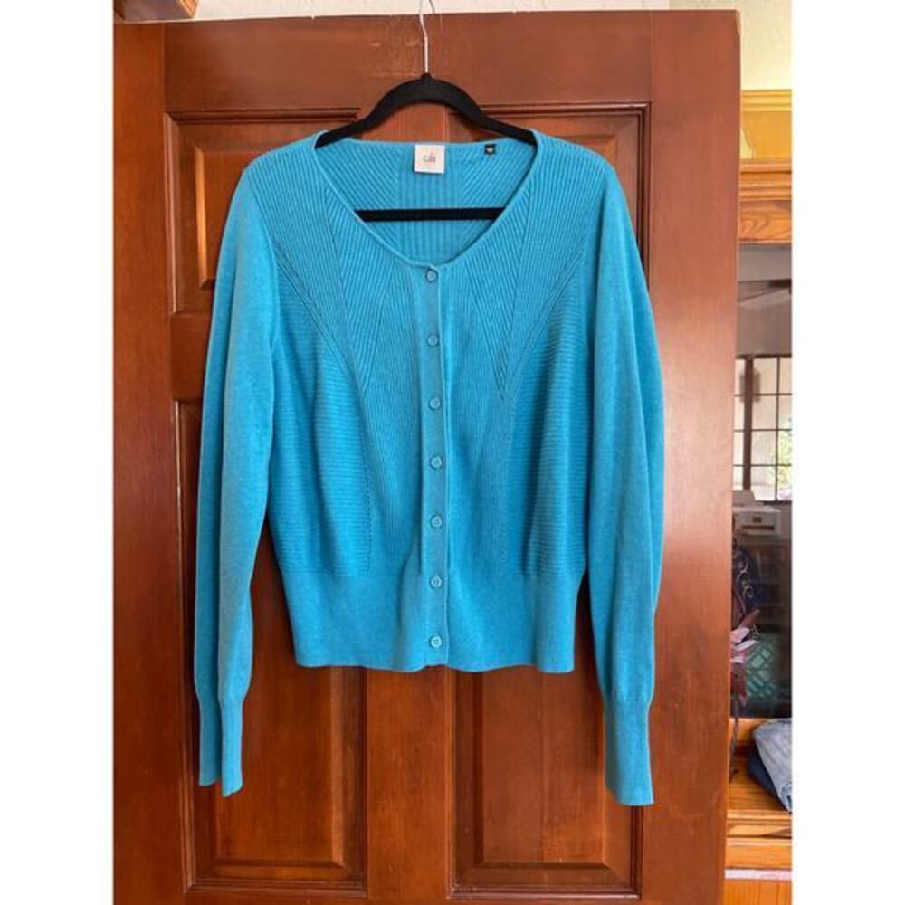 Cabi blue cardigan size L